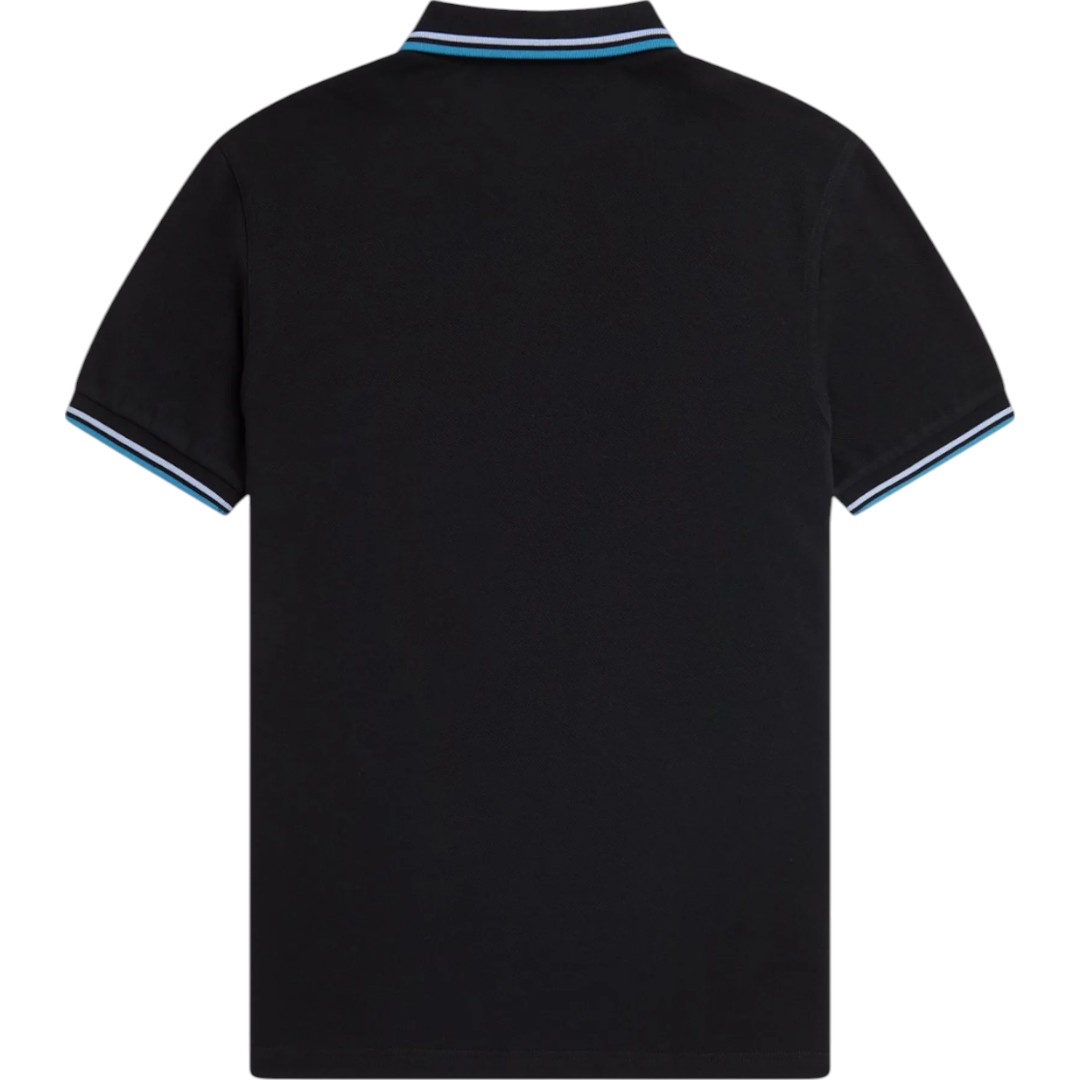 Fred Perry M3600 Twin Tipped Poloshirt in Zwart