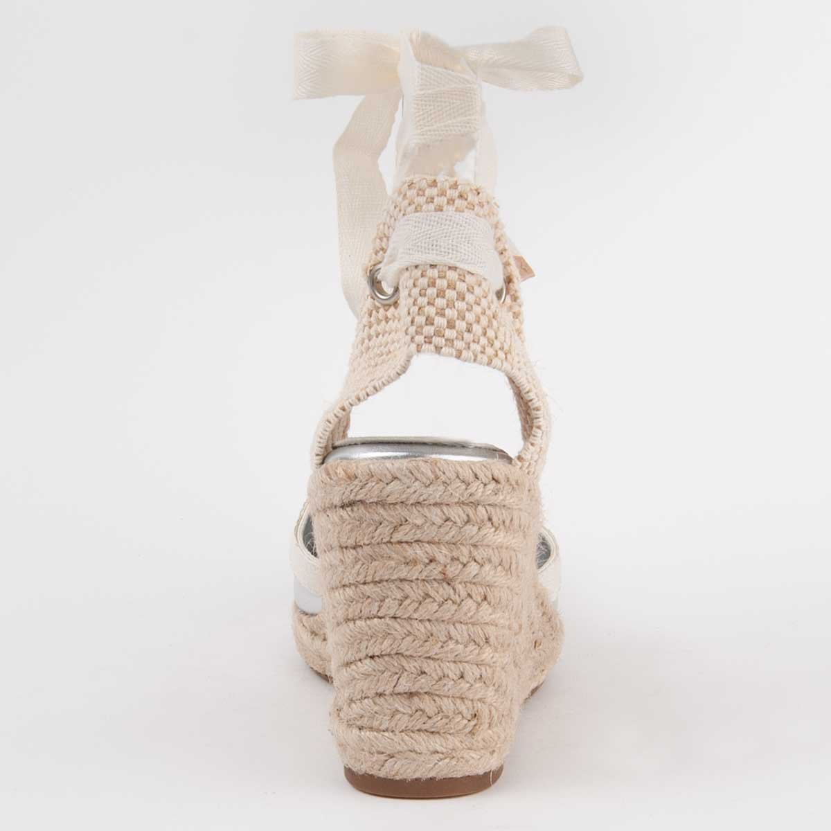 Montevita Espadrilles Met Een Sleehak Balenci2 Zilver