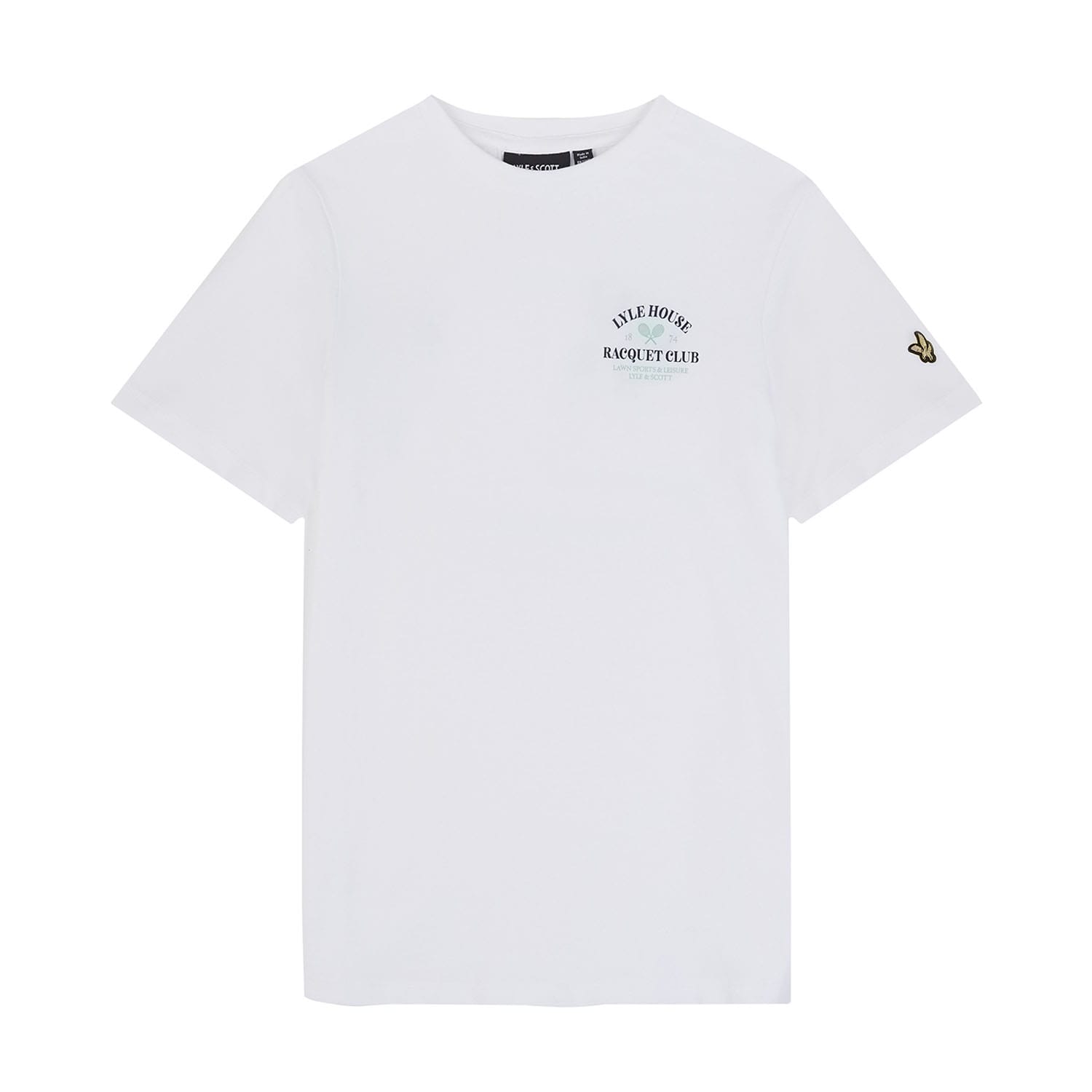 Jongens-T-shirt Lyle And Scott Juniors Racquet Club Graphic in Wit