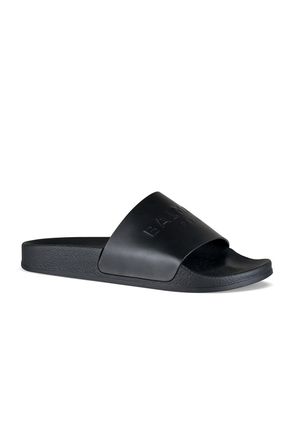 Balmain Slippers Zwart