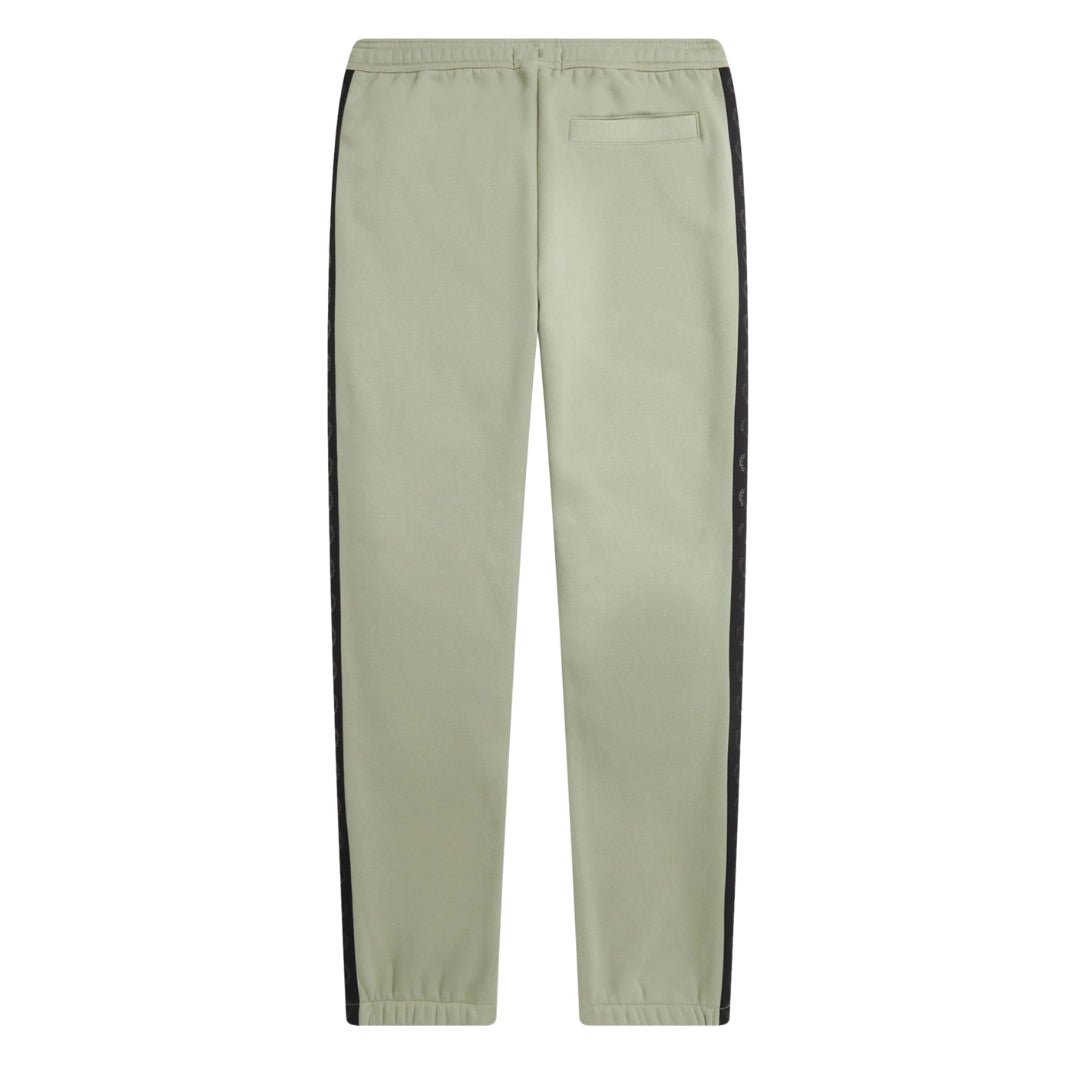 Fred Perry reliëf lauwerkrans getapete pijpen zeegras joggingbroek