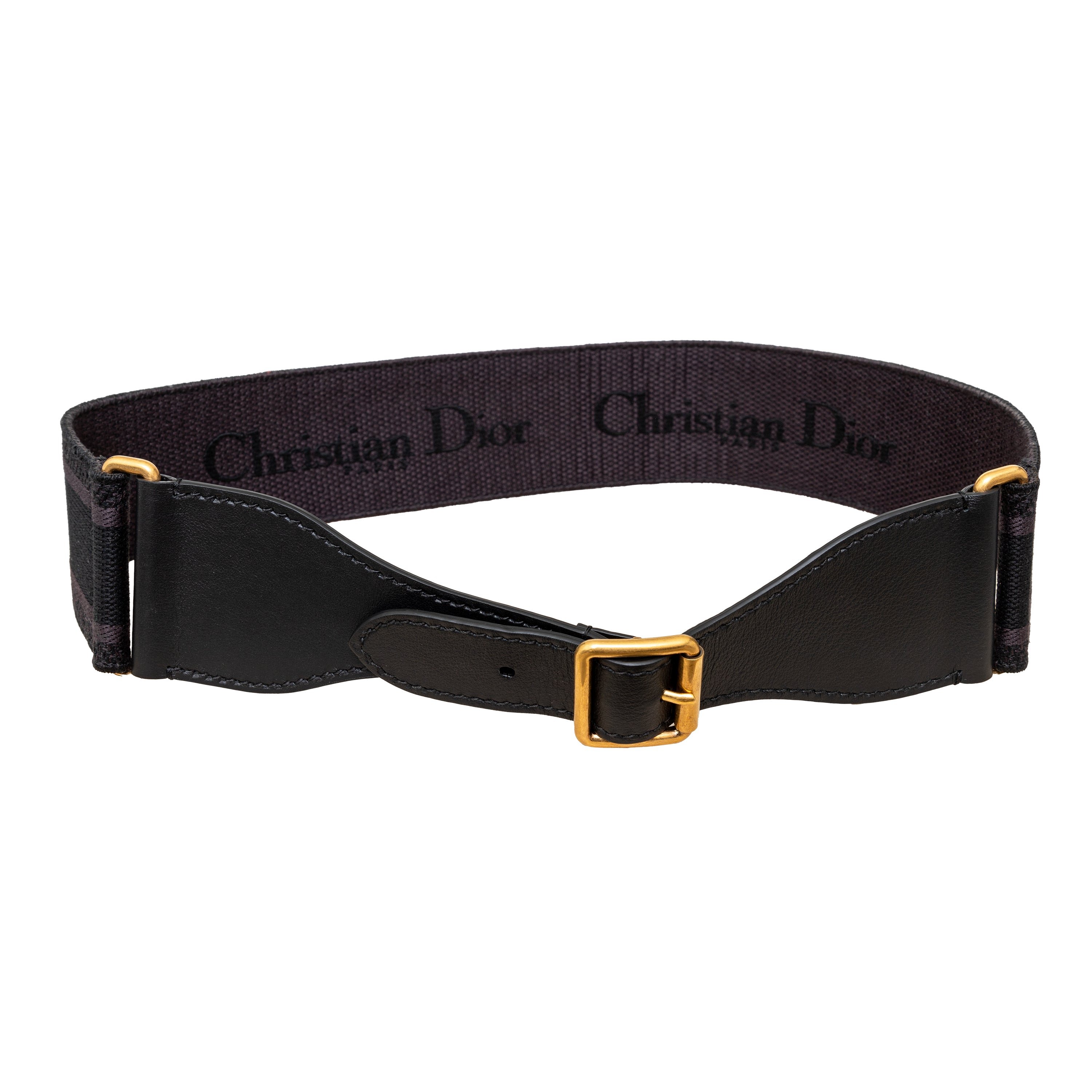 Christian Dior Wide Canvas Belt - \'20s Second-hand Christian Dior Wide Canvas Belt | Luxury Vintage  main image 2