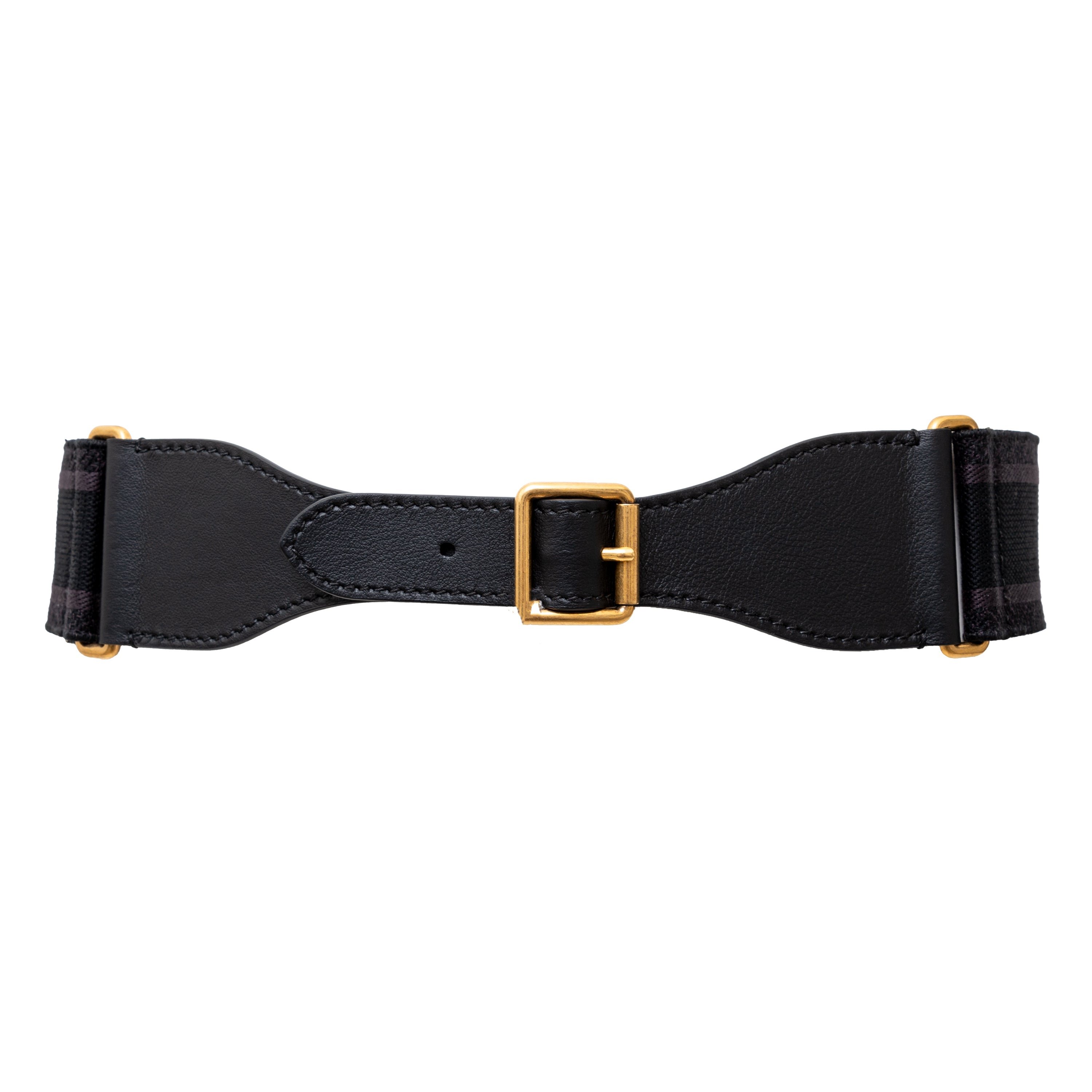 Christian Dior Wide Canvas Belt - \'20s Second-hand Christian Dior Wide Canvas Belt | Luxury Vintage  main image 4