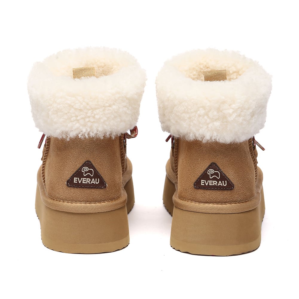 EVER AU Dames enkelboots met plateauzool – Lapwing