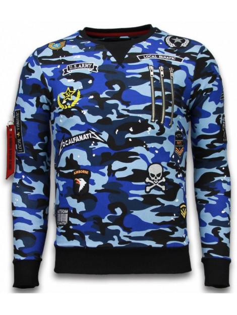 Local Fanatic Camo embroidery sweater patches