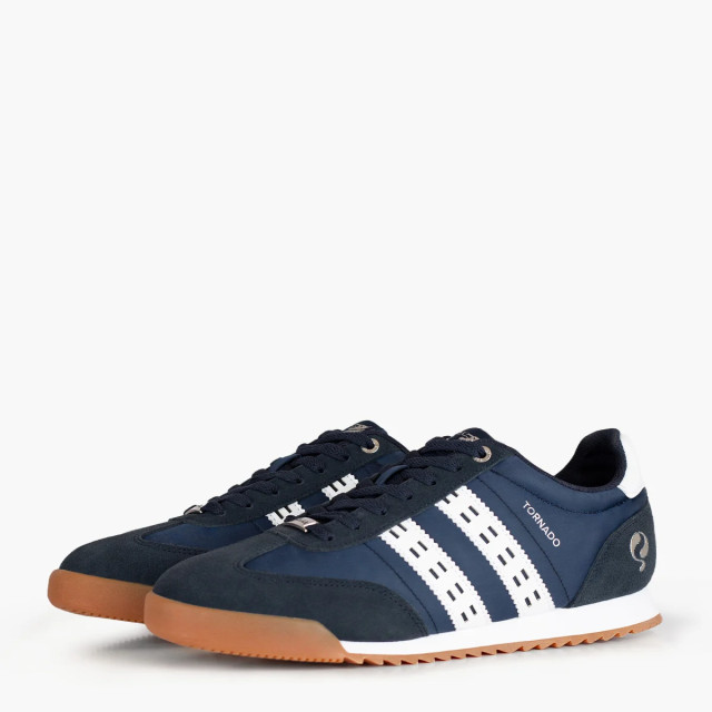 Q1905 Sneaker tornado donkerblauw/wit