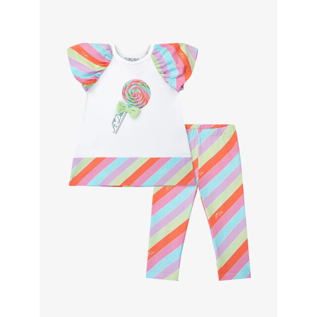 ADee Meisjes set legging eva bright white