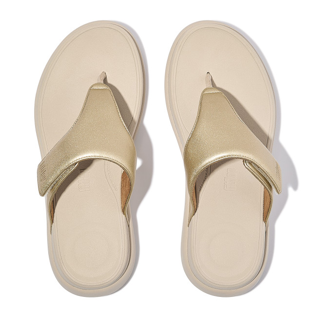 FitFlop F-mode go adjustable flatform toe-post sandals