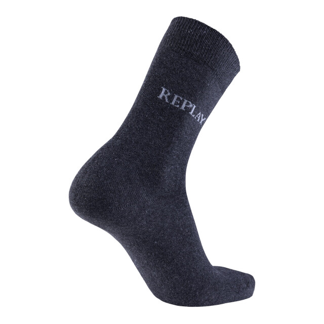 Replay Uniseks adult logo melange sokken (set van 3)