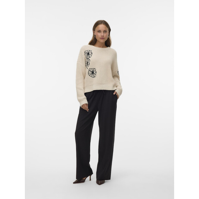 Vero Moda vmlaura ls o-neck pullover boo 10331444 cement