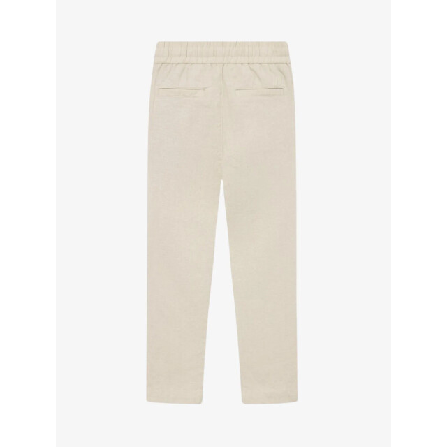 Les Deux Jongens broek patrick linnen light sand