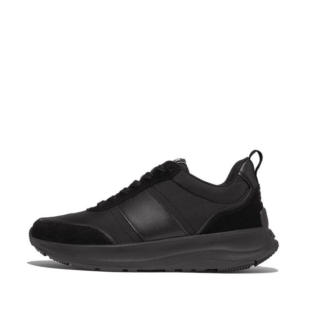 FitFlop F-mode flow sneaker nylon & suede mix