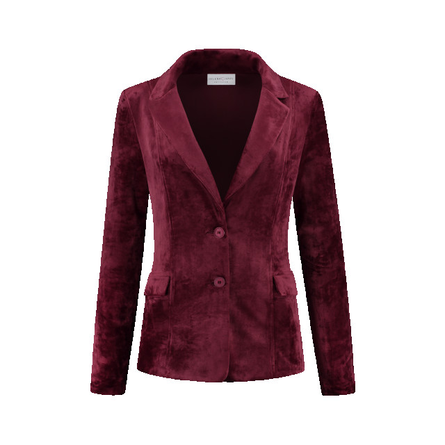 Helena Hart 7425uni blazer velour midi uni wine