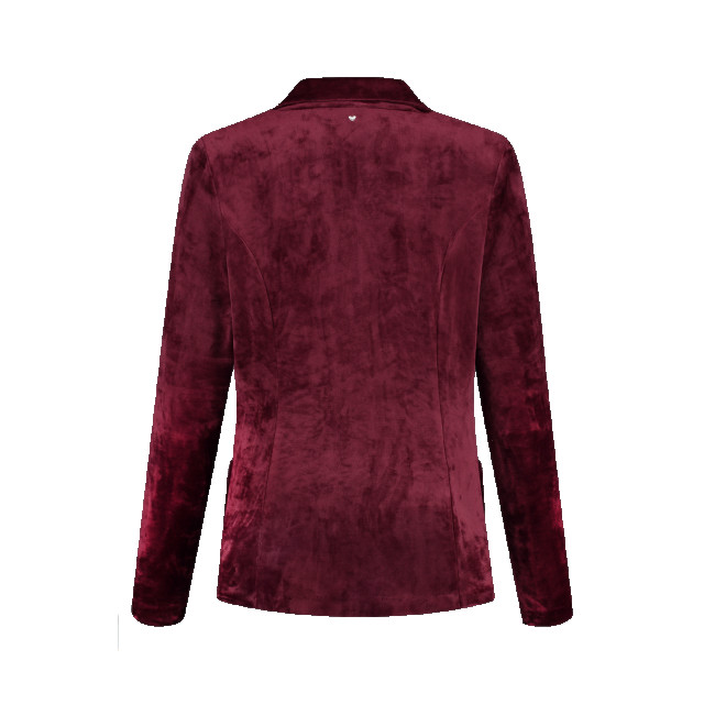 Helena Hart 7425uni blazer velour midi uni wine
