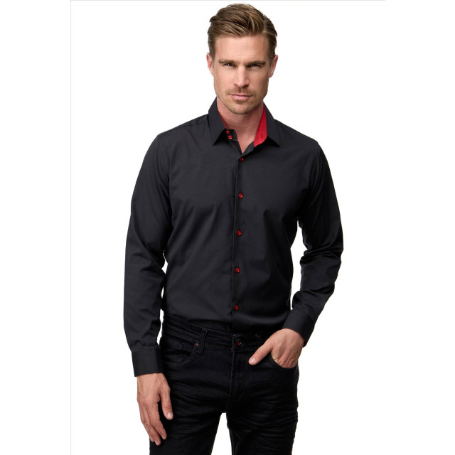 Rusty Neal Heren overhemd – rood r-44 kosta