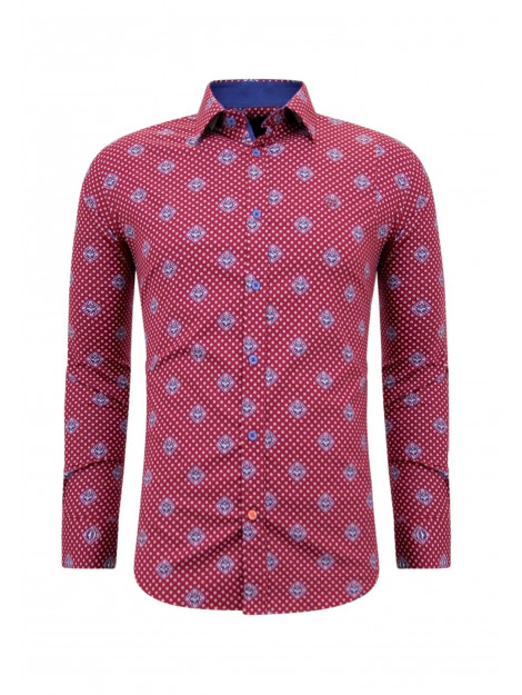 Tony Backer Met print slim fit