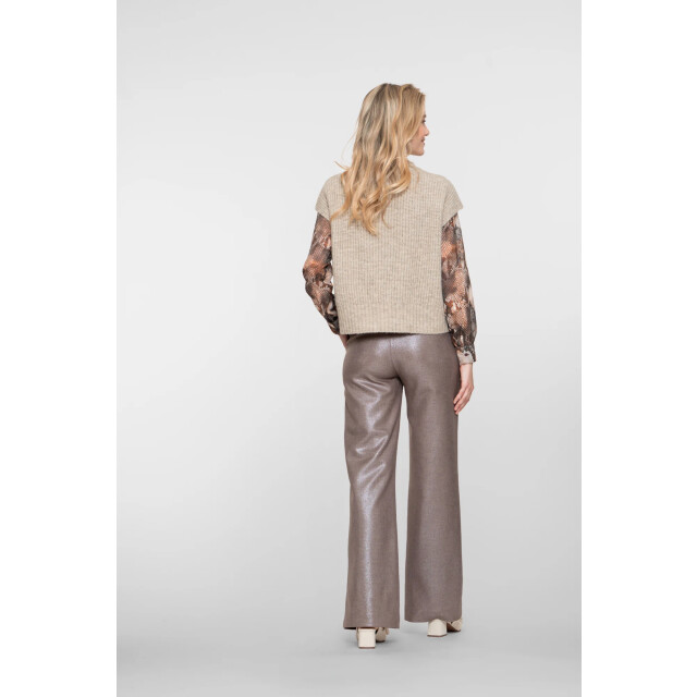 Geisha 51580-32 745 pants taupe/silver