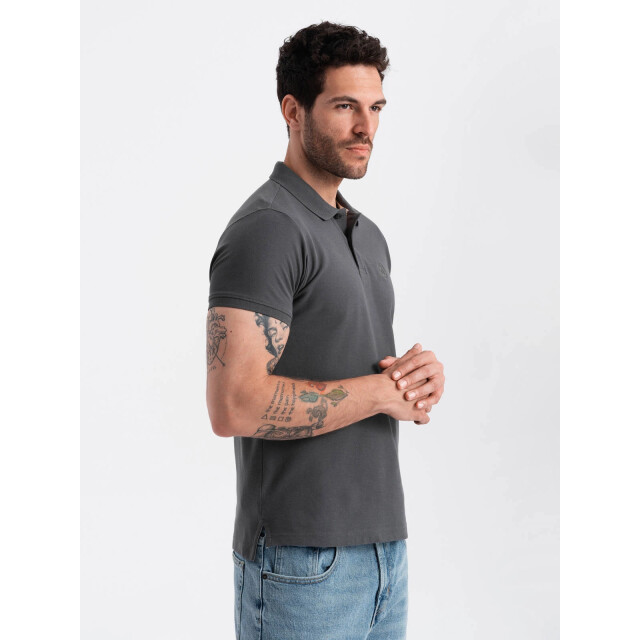 Ombre Poloshirt heren korte mouw - 0100dg