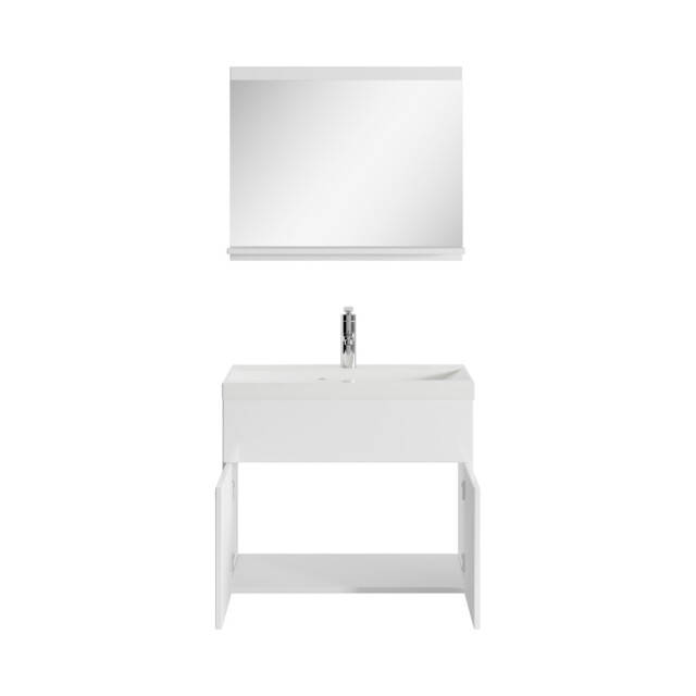 Badplaats Badkamermeubel montreal set 02 60 x 35 cm hoogglans badmeubel