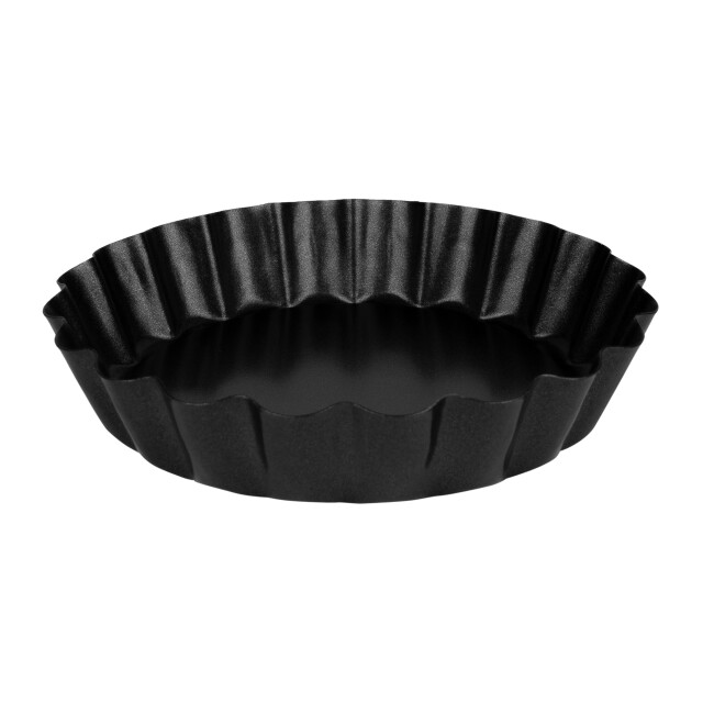 Krumble Mini quiche vormpjes metaal zwart set van 6