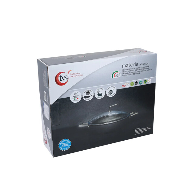 TVS Materia Hapjespan laag met pyrex deksel 28cm