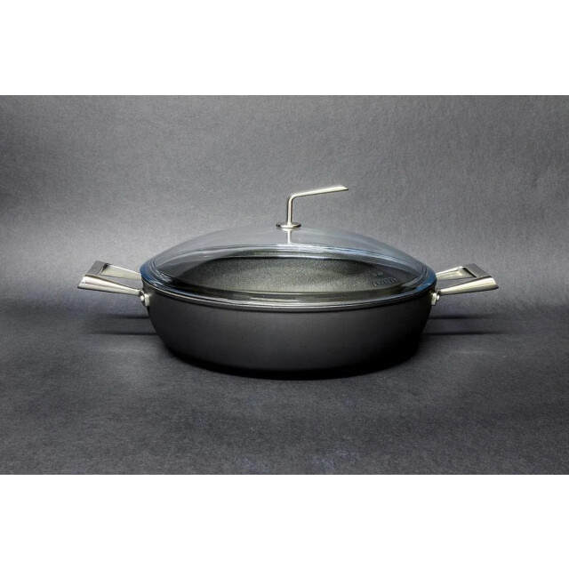 TVS Materia Hapjespan laag met pyrex deksel 28cm