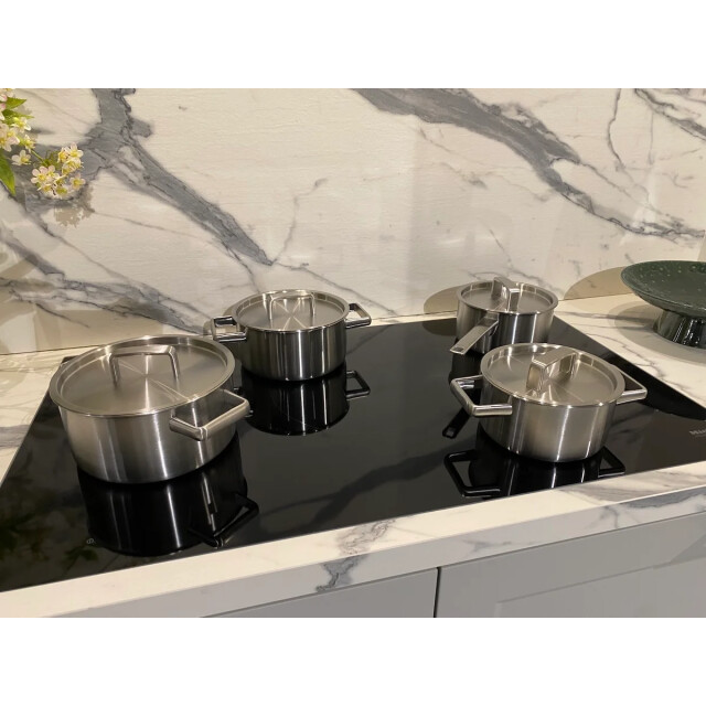 Habonne King pannenset 4 delig rvs met stoominzet 20cm