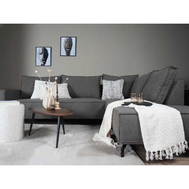Home67 Hoekbank ron boucle brown 15 rechts