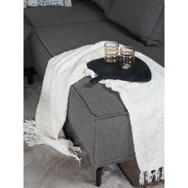 Home67 Hoekbank ron boucle brown 15 rechts