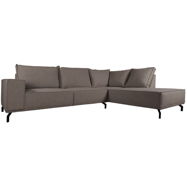 Home67 Hoekbank ron boucle brown 15 rechts