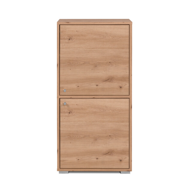 CaliCosy Opbergmeubel met 3 planken en 2 deuren l46 cm fyn