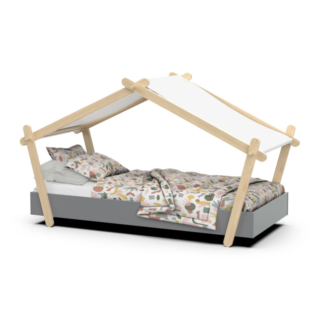 CaliCosy Lit 90x200 cm avec sommier inclus h129,7 cm lodge