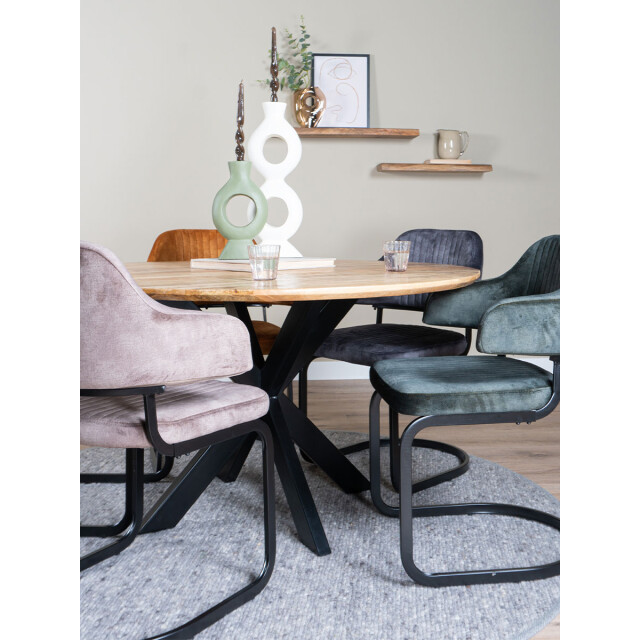 Home67 Eettafel icon ø130 cm mangohout