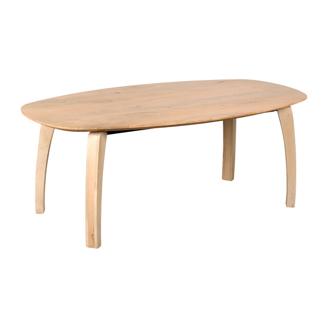 Lewis & Loft Eettafel luna – fsc®-gecertificeerd mangohout – deens ovaal – 180x100 cm – naturel