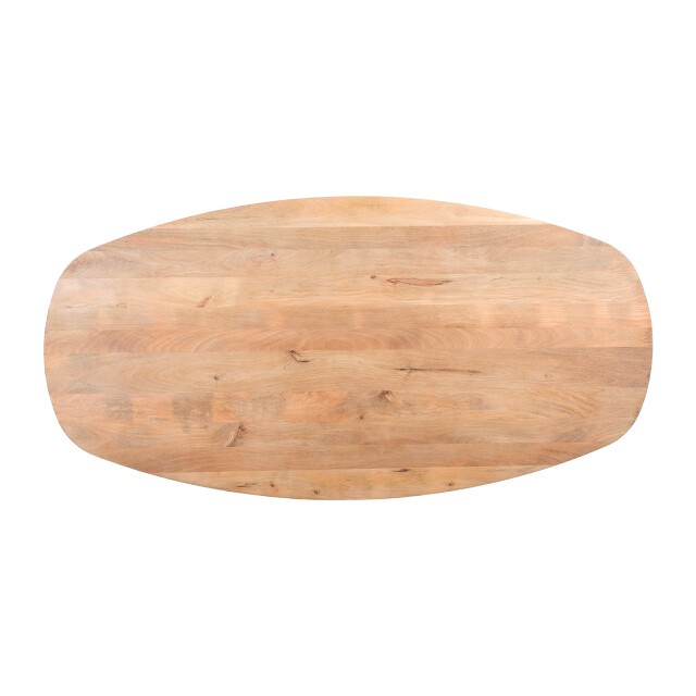 Lewis & Loft Eettafel luna – fsc®-gecertificeerd mangohout – deens ovaal – 180x100 cm – naturel
