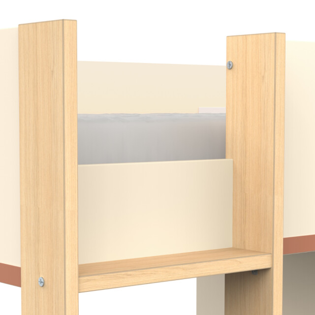 CaliCosy Hoogslaper met bureau en kast h183 cm camillia