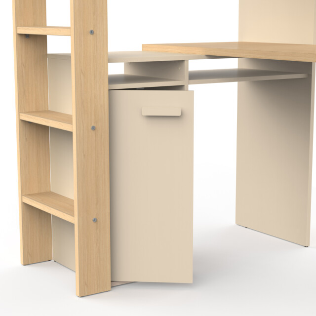 CaliCosy Hoogslaper met bureau en kast h183 cm camillia