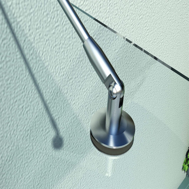 4goodz Glazen deurluifel gehard glas met rvs 200x90 cm