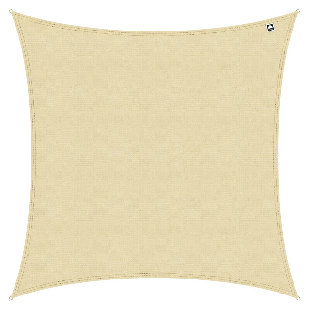 Kopu ® schaduwdoek vierkant 280 gram waterdoorlatend 4x4 m creme