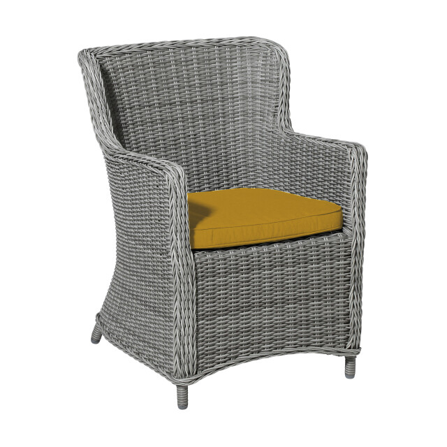 Madison wickerkussen 48x48 - beige recycled canvas 4 stuks