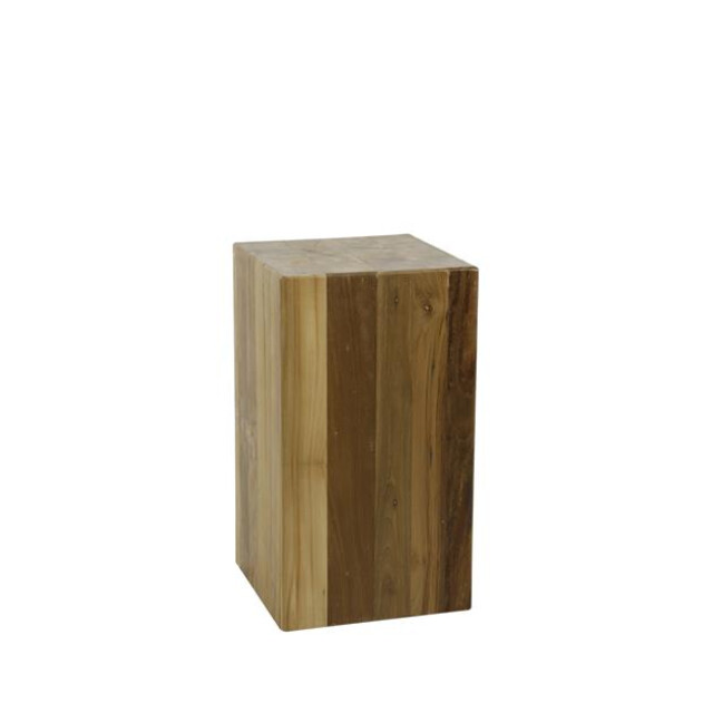 Hoyz bloemenzuil bole 65 cm massief gerecycled teakhout