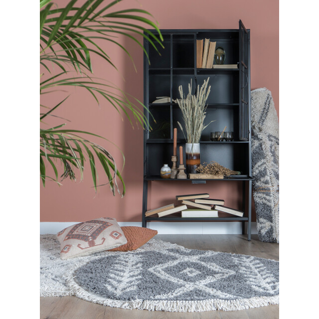 Home67 Vloerkleed rabat grey rond ø120 cm