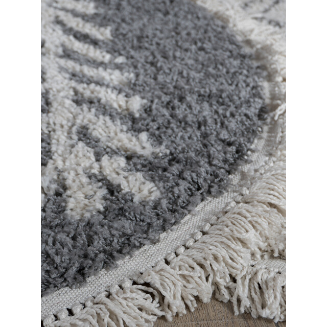 Home67 Vloerkleed rabat grey rond ø120 cm