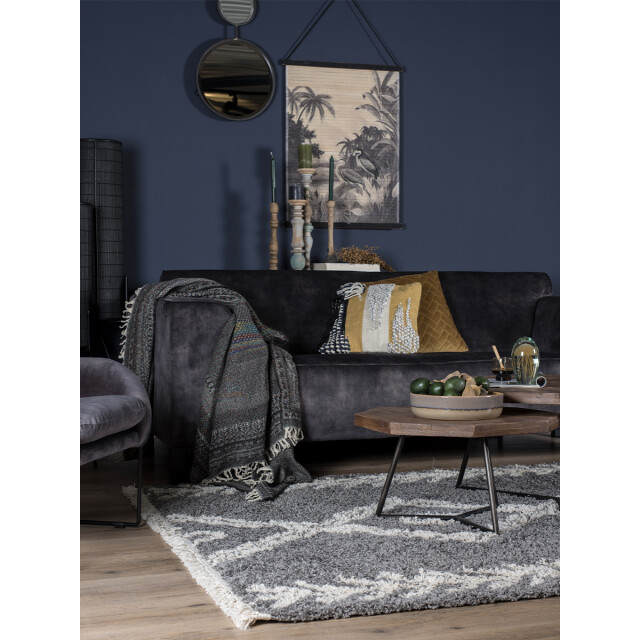 Home67 Vloerkleed rabat grey 200 x 280 cm
