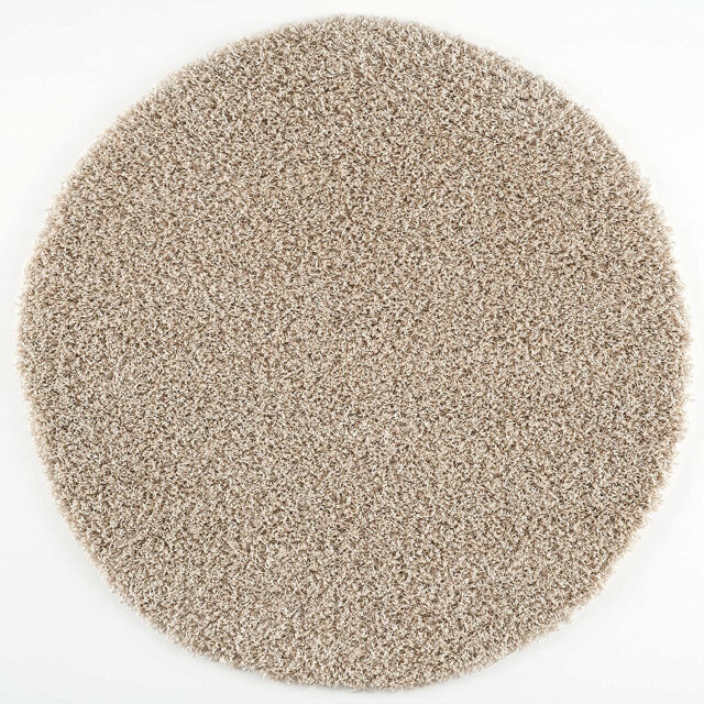 Muratap Loca shaggy rond vloerkleed hoogpolig- 80 cm rond