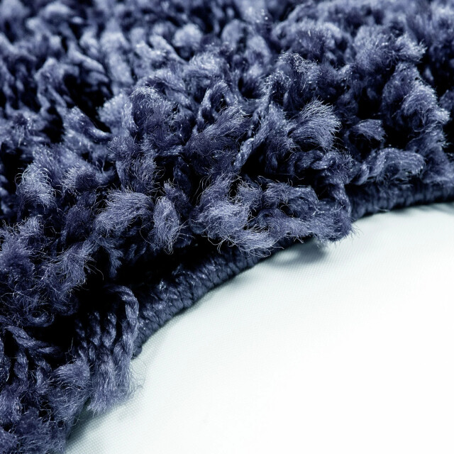 Muratap Basic shaggy vloerkleed donker blauw hoogpolig- 240x340 cm