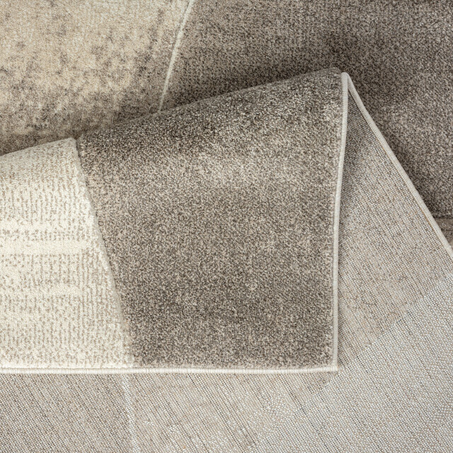 Muratap Bonito trendy 3d laagpolig vloerkleed tapijt bruin- 120x170 cm