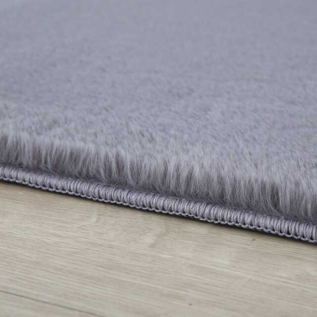 Muratap Pouffy fluffy hoogpolig vloerkleed uni kleur - woonkamer tapijt -