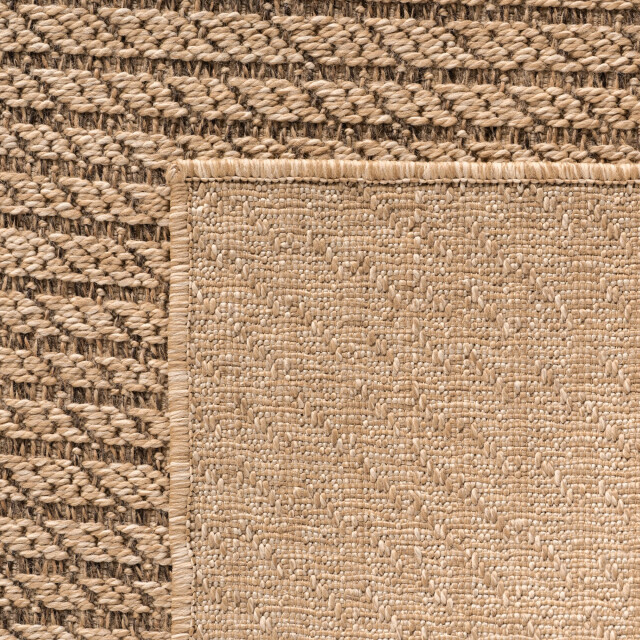 Muratap Timber style buitenkleed – indoor & outdoor, jute-look vloerkleed,