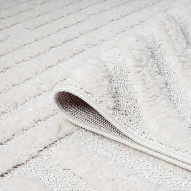 Muratap Vloerkleed focus feel hoogpolig fluffy scandinavisch - 80x300 cm
